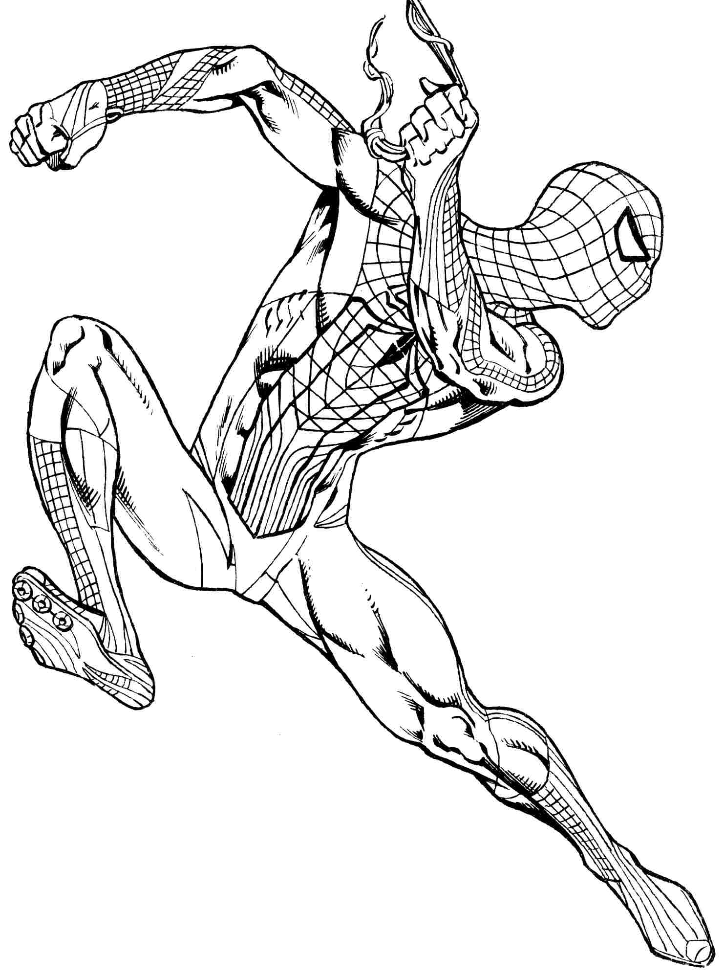 homem aranha morales miles colorier araña héros feuilles coloriages cdr